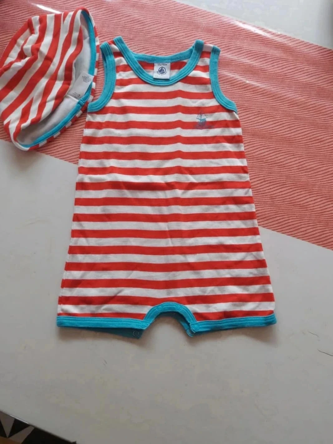 Combi short mariniere 12mois Petit Bateau – photo 2